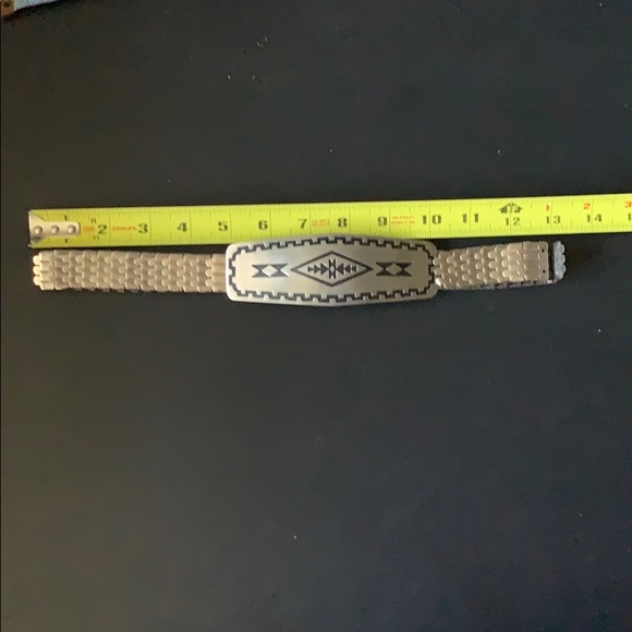 SILVER COLOR METAL SOUTHWEST BELT